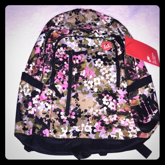 nike flower backpack